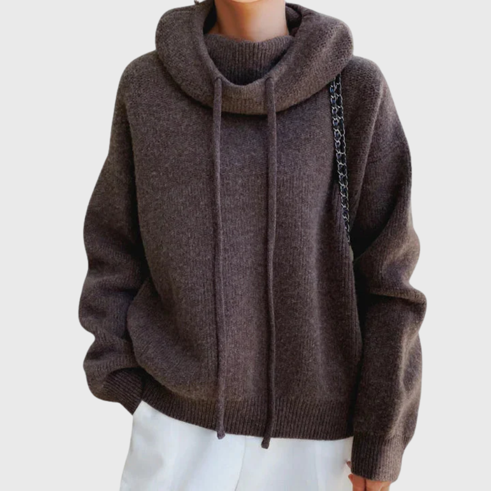 Eirwen | Drawstring Turtleneck Sweater