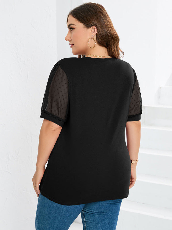 Dahlia | Sheer Sleeve Top
