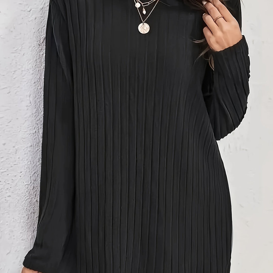 Charlotte - Crew Neck Ribbed T-Shirt